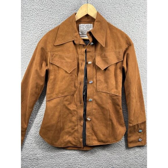 Free People Dancassab Maria Jacket Size Small Brown Suede Leather $880 - Picture 3 of 11